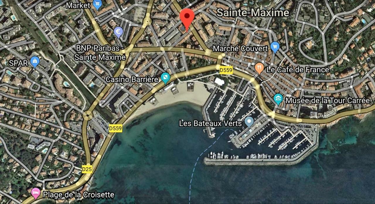 Perle Rare A 250M De La Plage ! Climatise Avec Parking, Balcon & Wifi サント・マキシム エクステリア 写真